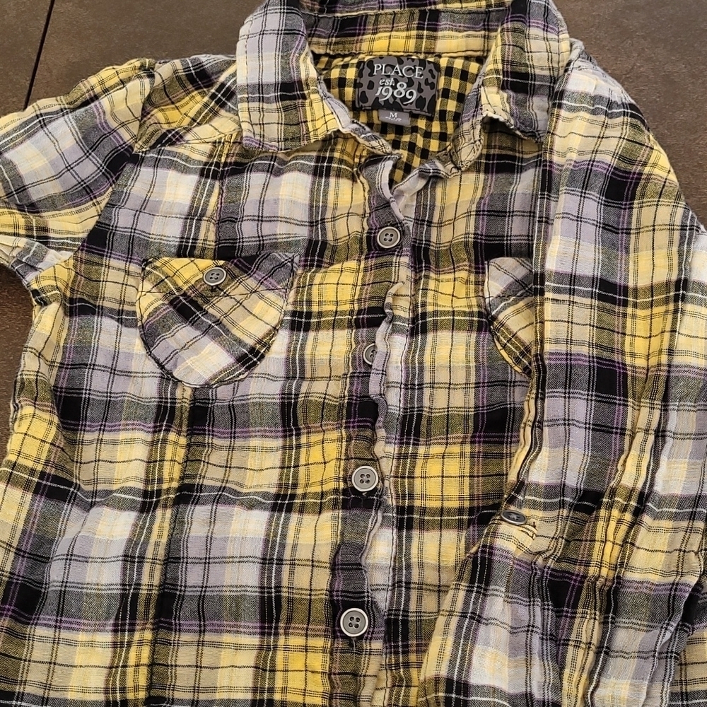 Plaid Girls shirt size 7-8
